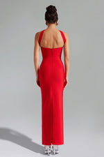 Load image into Gallery viewer, Rosee Sleeveless Bandage Midi Dress