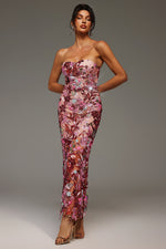 Load image into Gallery viewer, Lilya Off-the-Shoulder Embroidery Sequin Maxi Dress