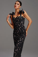 Load image into Gallery viewer, Lucretia Sleeveless Lace Bow Maxi Dress