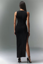 Load image into Gallery viewer, Kaiser Sleeveless Hollowed Out Slit Bandage Maxi Dress