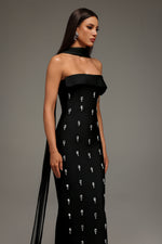 Load image into Gallery viewer, Nadja Sleeveless Diamond Bunting Bandage Maxi Dress