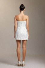 Load image into Gallery viewer, Renaa Kijin Handmade flowers Sequins mini dress