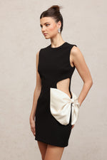 Load image into Gallery viewer, Cutout Crepe Mini Dress