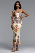 Lade Bild in die Galerieansicht, Xapana Resort Contour Sleeveless Mesh Maxi Dress
