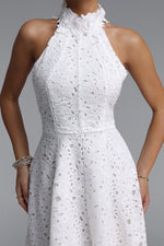 Load image into Gallery viewer, Nuvola Halter Midi Dress