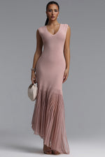 Load image into Gallery viewer, Sucia Elegant Cinched V Neck Sleeveless Knit Maxi Dress