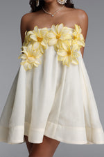 Lade Bild in die Galerieansicht, Johe Resort Flowy Sleeveless Floral Organza Mini Dress