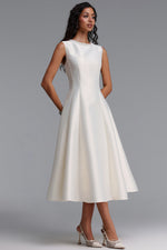 Charger l'image dans la visionneuse de la Galerie, Velma Minimalist Cinched-Waist Sleeveless Pearl Rhinestone A-Line Maxi Dress