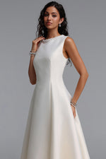 Charger l'image dans la visionneuse de la Galerie, Velma Minimalist Cinched-Waist Sleeveless Pearl Rhinestone A-Line Maxi Dress