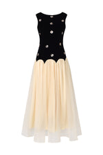 Load image into Gallery viewer, Roto Sleeveless Sequin Flowers Maxi Dress