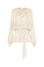 Lade Bild in die Galerieansicht, Dekia Long Sleeve Hollow Out Flounce Mini Dress