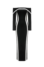 Lade Bild in die Galerieansicht, Hilda Off-the-Shoulder Long Sleeve Maxi Dress