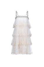 Lade Bild in die Galerieansicht, Umeko Elegant Flowy Tiered Ruffle Sequin Mini Dress