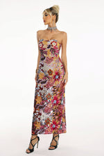 Load image into Gallery viewer, Satu Floral Glitter Maxi Dress