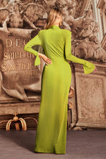 Lade Bild in die Galerieansicht, Naomi V-neck Long Sleeves Maxi Dress