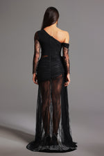 Load image into Gallery viewer, Hunter One Shoulder Slit Maxi Dress