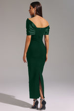 Load image into Gallery viewer, Palez Sleeveless One Shoulder Diamond Bow Bandage Maxi Dress