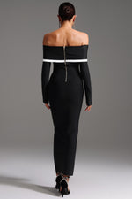 Charger l'image dans la visionneuse de la Galerie, Hilda Off-the-Shoulder Long Sleeve Maxi Dress