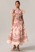 Load image into Gallery viewer, Kimivi Sleeveless Floral Printed Shirt Two-Piece Set