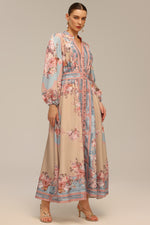 Charger l'image dans la visionneuse de la Galerie, Dorte Long Sleeve Floral Printed Maxi Dress