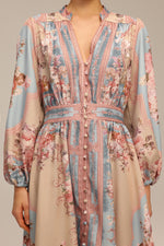 Charger l'image dans la visionneuse de la Galerie, Dorte Long Sleeve Floral Printed Maxi Dress