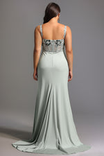 Load image into Gallery viewer, Valery Diamond Fishtail Maxi Dress