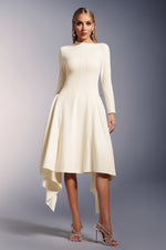 Load image into Gallery viewer, Sylvia Long Sleeves  Midi Dress
