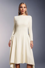 Load image into Gallery viewer, Sylvia Long Sleeves  Midi Dress