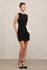 Load image into Gallery viewer, Cutout Crepe Mini Dress