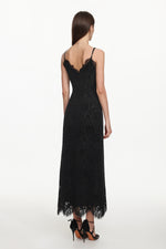 Load image into Gallery viewer, Gema Classic Contour V Neck Sleeveless Lace Maxi Dress
