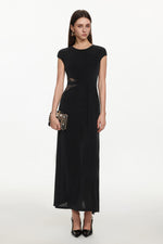 Charger l'image dans la visionneuse de la Galerie, Viaua Chic Contour Sleeveless Cut Out Lace Knit Maxi Dress