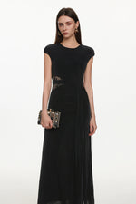 Charger l'image dans la visionneuse de la Galerie, Viaua Chic Contour Sleeveless Cut Out Lace Knit Maxi Dress