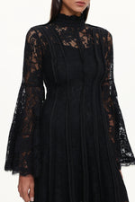 Load image into Gallery viewer, Karsten Resort Flowy Round Neck Long Sleeve Lace Maxi Dress