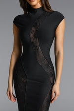Load image into Gallery viewer, Rotte Sexy Contour Sleeveless Lace Bandage Maxi Dress
