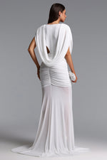 Charger l'image dans la visionneuse de la Galerie, Glenda Chic Contour Ruched Drape Knit Maxi Dress