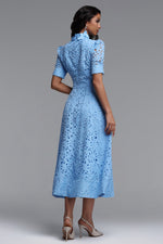 Load image into Gallery viewer, Kitsu Short Sleeve Midi Dress	