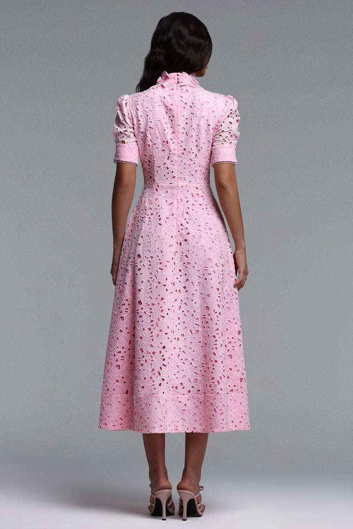Kitsu Short Sleeve Midi Dress	