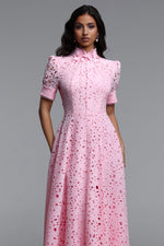 Load image into Gallery viewer, Kitsu Short Sleeve Midi Dress	