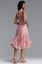 Charger l'image dans la visionneuse de la Galerie, Ethel Resort Flowy Round Neck Sleeveless Ruffle Chiffon Maxi Dress