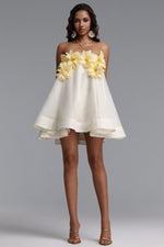 Lade Bild in die Galerieansicht, Johe Resort Flowy Sleeveless Floral Organza Mini Dress