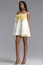 Lade Bild in die Galerieansicht, Johe Resort Flowy Sleeveless Floral Organza Mini Dress