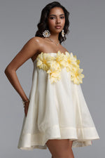 Lade Bild in die Galerieansicht, Johe Resort Flowy Sleeveless Floral Organza Mini Dress