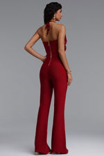 Charger l'image dans la visionneuse de la Galerie, Ferean Stylish Halter Floral Mini Top And Slim Bandage Pants Two-Piece Set