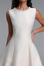 Charger l'image dans la visionneuse de la Galerie, Velma Minimalist Cinched-Waist Sleeveless Pearl Rhinestone A-Line Maxi Dress