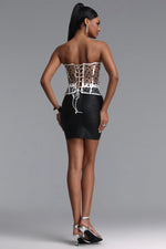 Lade Bild in die Galerieansicht, Julissa Sexy Fitted Strapless Polka Dot Boned Top