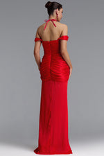 Lade Bild in die Galerieansicht, Fredrika Sexy Halter Off Shoulder Ruffle Lace Maxi Dress