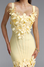 Load image into Gallery viewer, Hooded Sweet Contour Camisole Floral Bandage Mini Dress