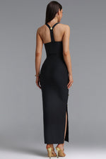 Charger l'image dans la visionneuse de la Galerie, Giacinta Halter Bandage Maxi Dress - Black