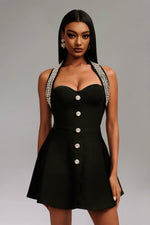 Load image into Gallery viewer, Traci Halter Strapless Sleeveless Mini Dress