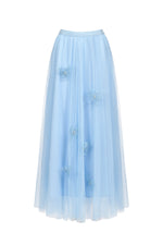 Charger l'image dans la visionneuse de la Galerie, Ensemble deux pièces jupe et haut papillon en dentelle plissée à manches longues Sabina